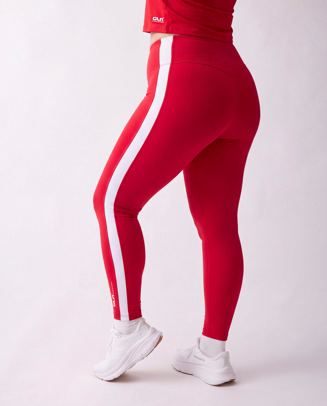 Fuse striped tights Red