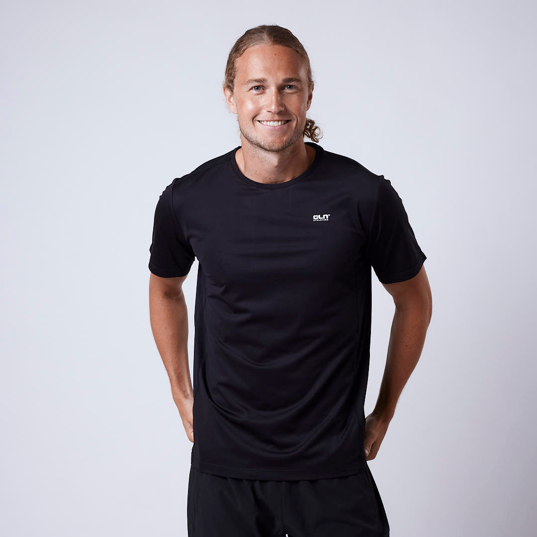 Force mesh t-shirt Black