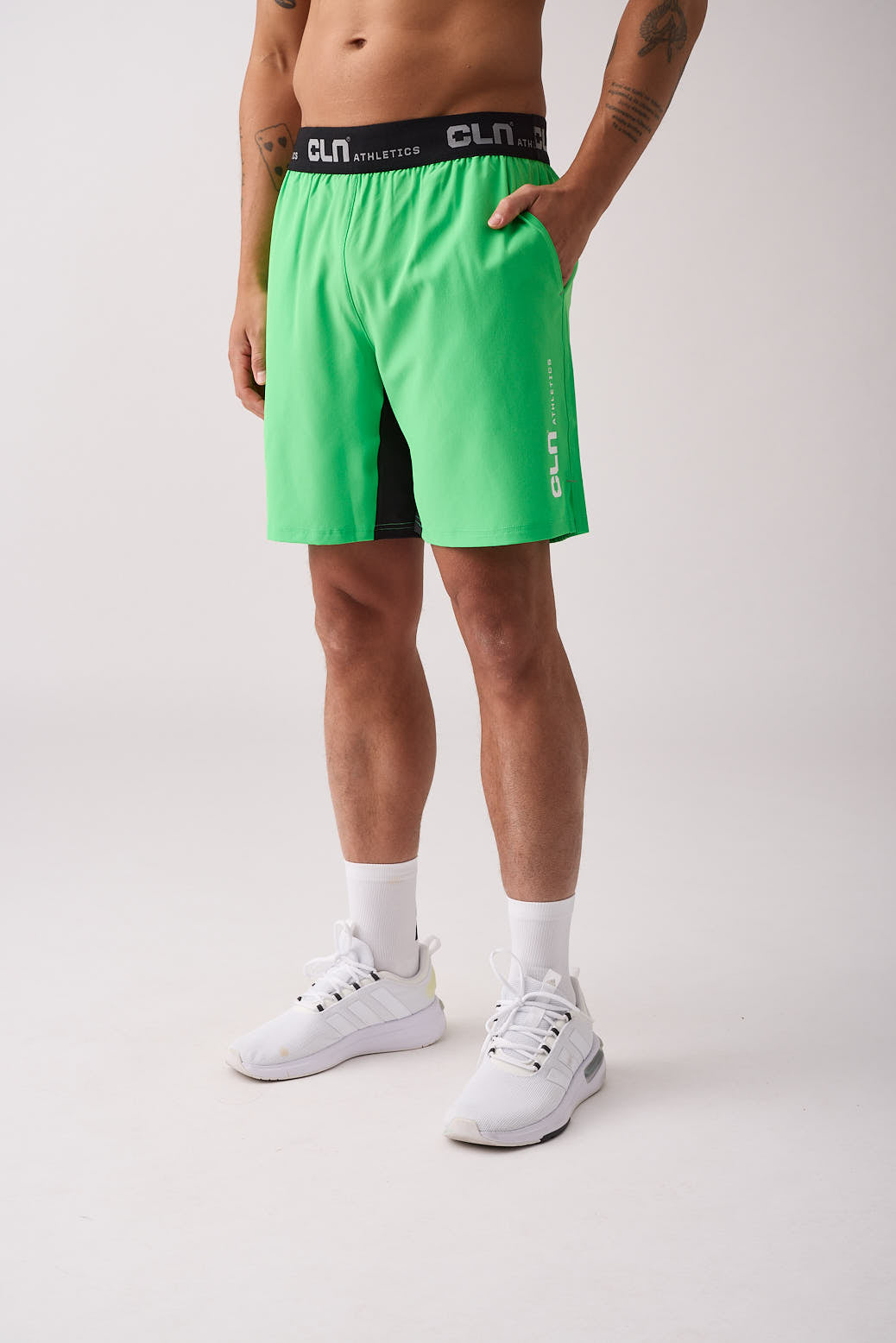 Dino stretch shorts Green