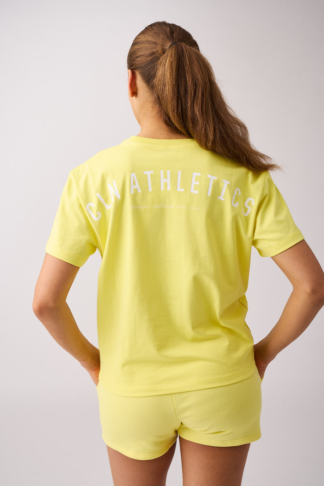 Core relaxed t-shirt back print wmn Yellow