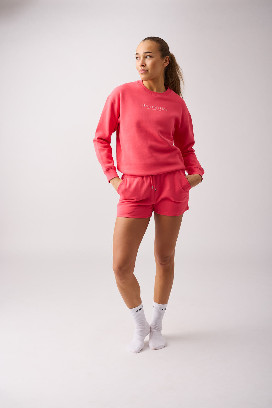 Core sweat shorts Wmn Coral