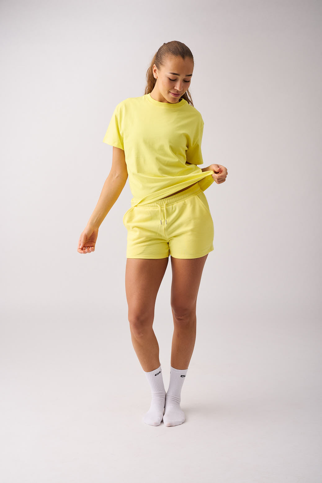 Core relaxed t-shirt back print wmn Yellow