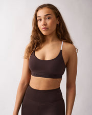 Fuse strappy bra Coffee