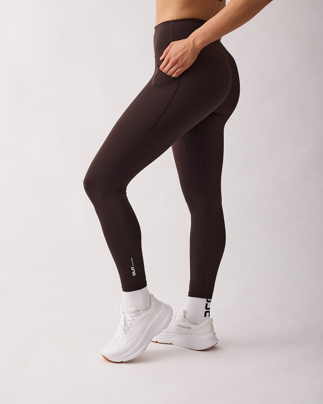 Fuse pocket tights 7/8 Coffee