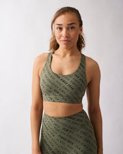 Fuse AOP sport bra Moss green