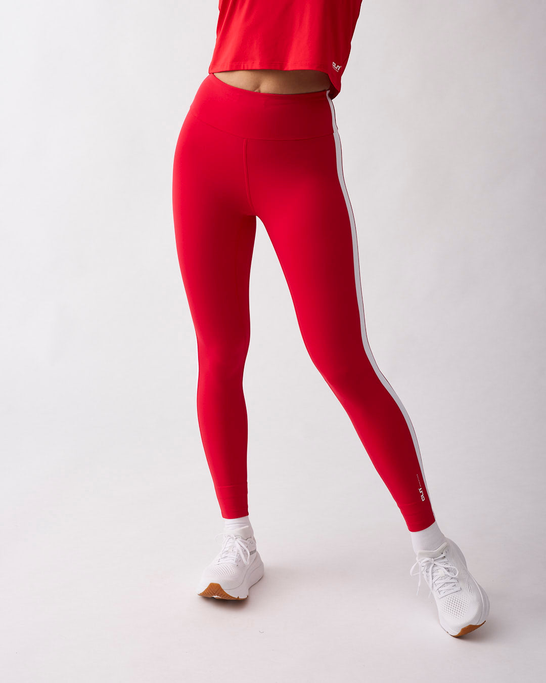 Fuse striped tights Red