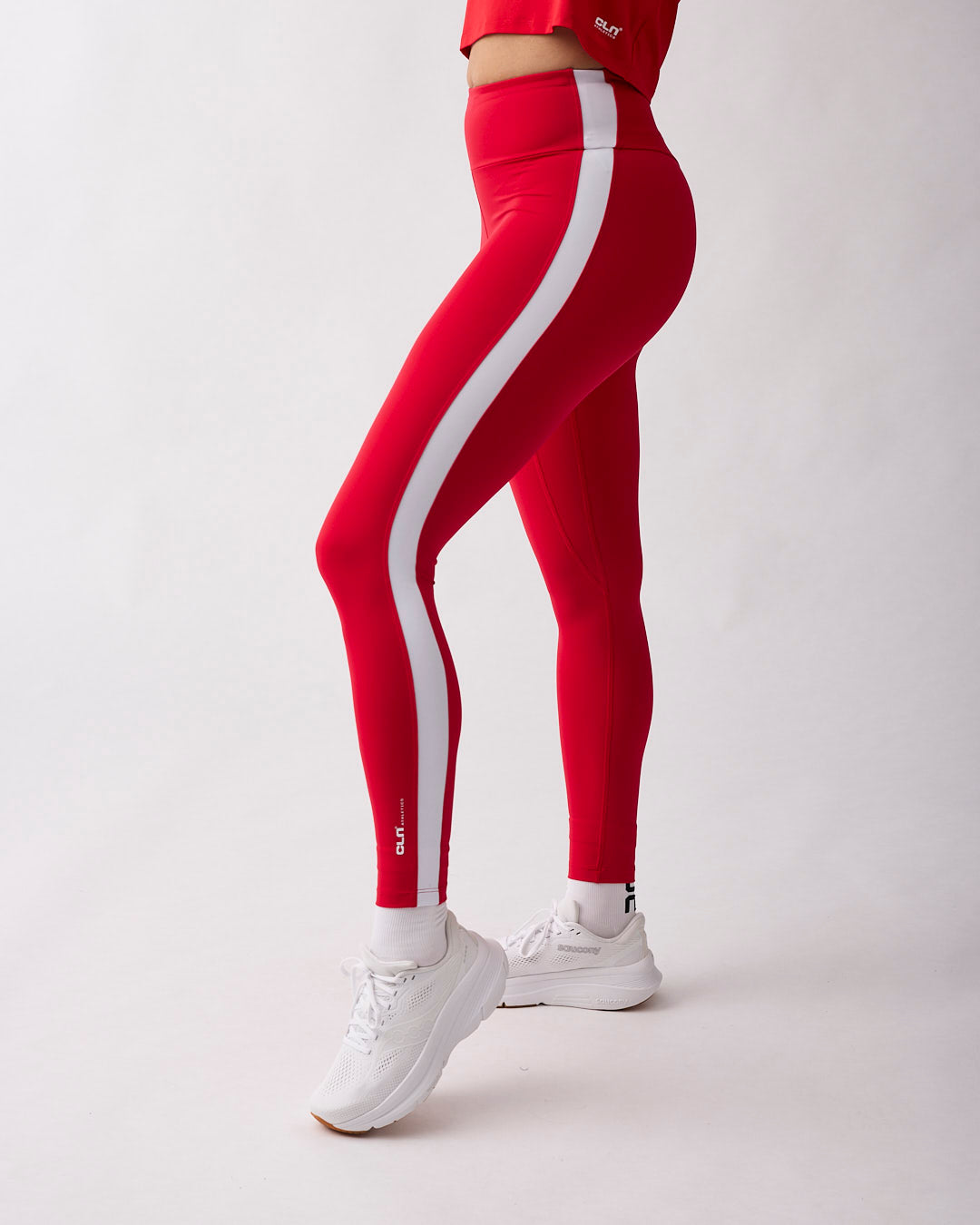 Fuse striped tights Red