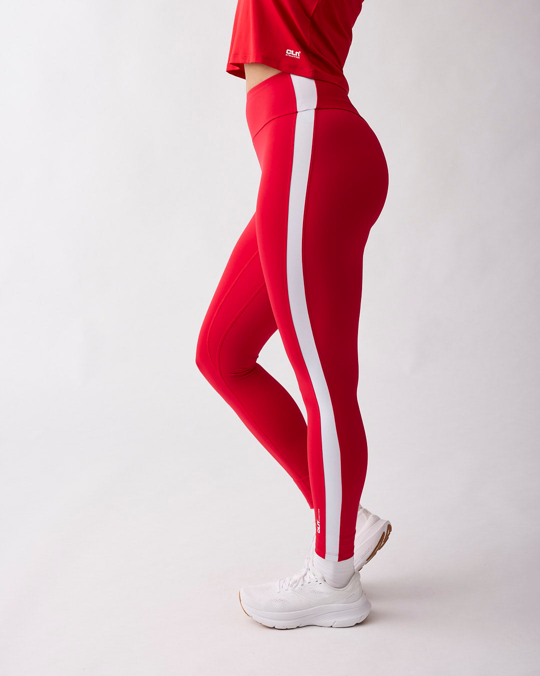 Fuse striped tights Red