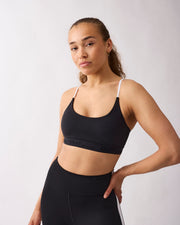 Fuse strappy bra Black