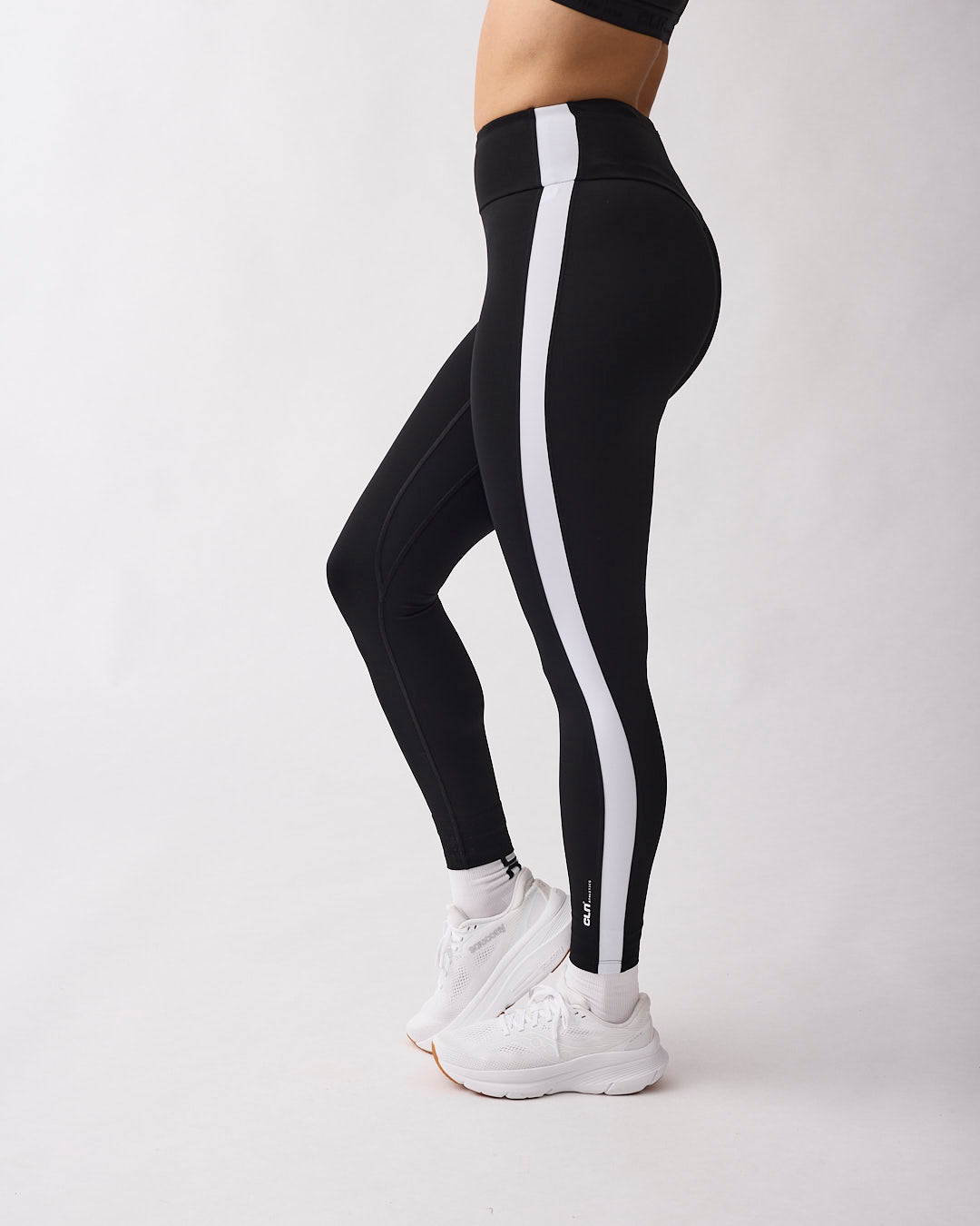 Fuse striped tights Black