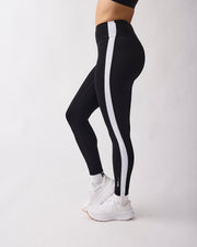 Fuse striped tights Black