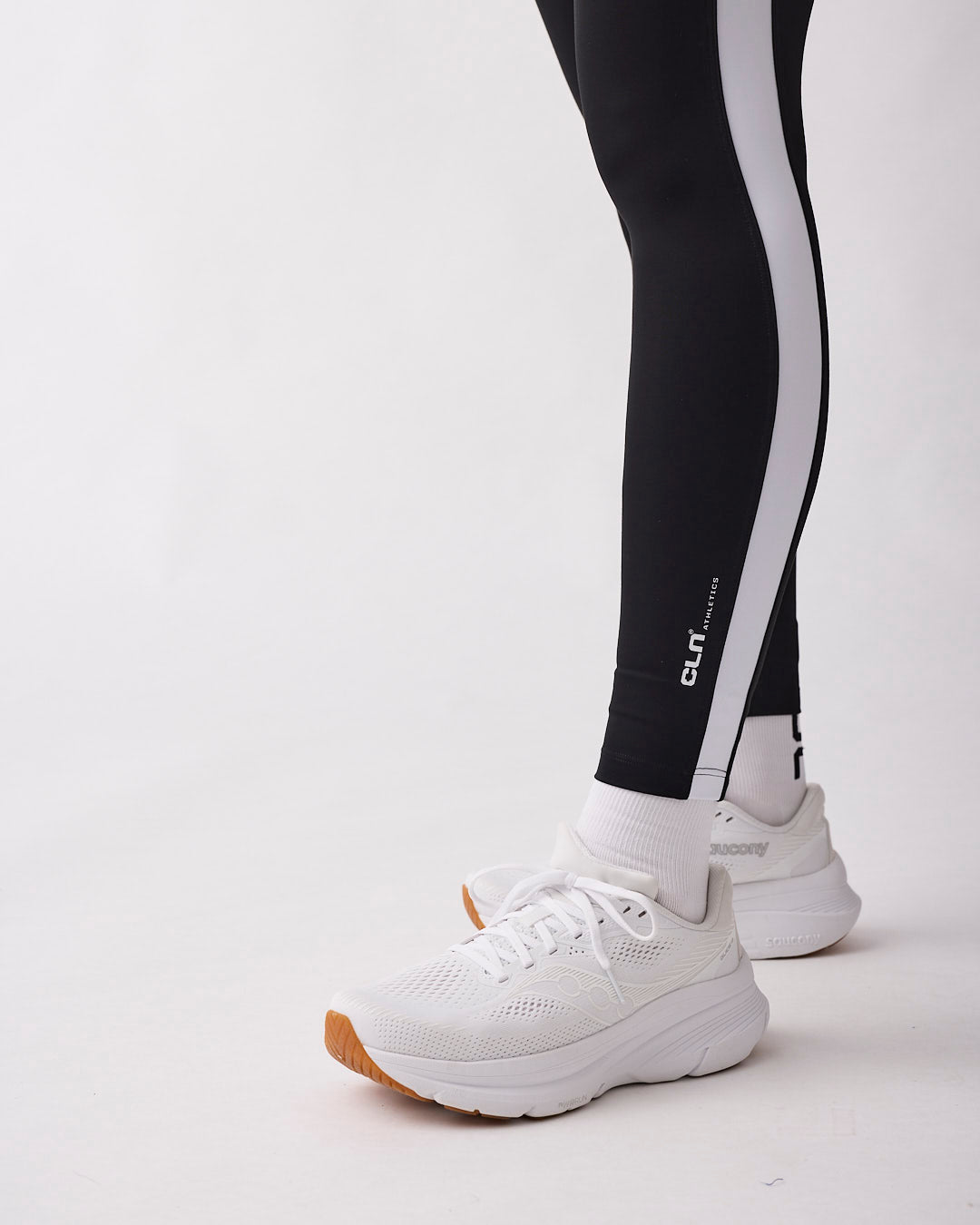 Fuse striped tights Black