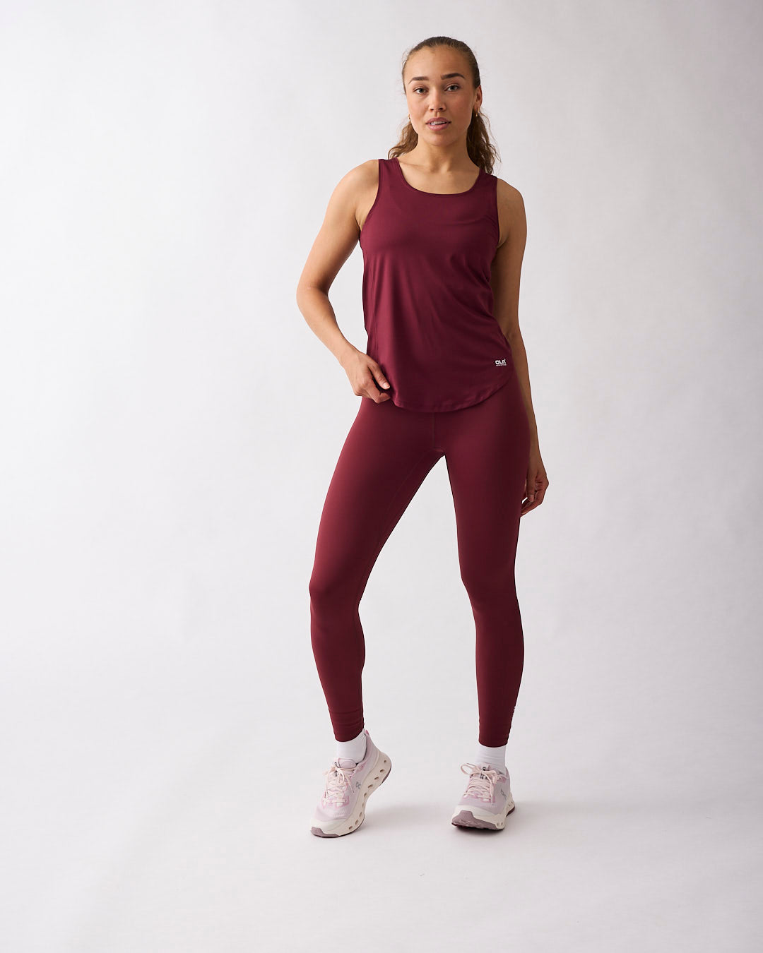 Leya tank Dark red