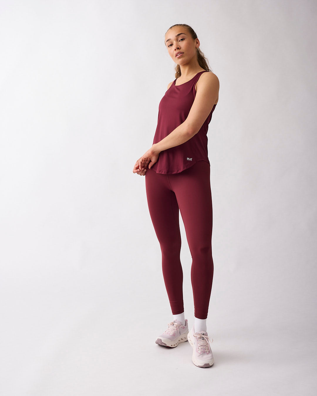Leya tank Dark red