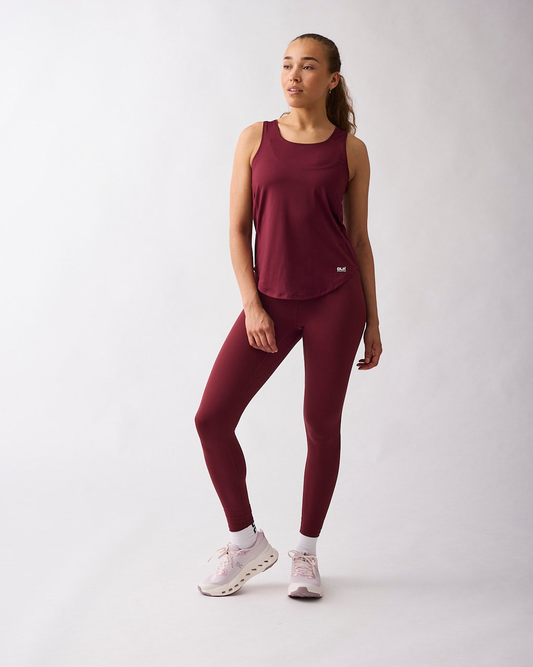 Leya tank Dark red