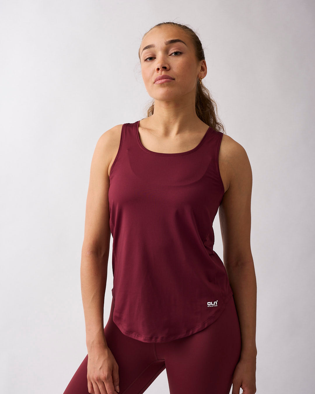 Leya tank Dark red