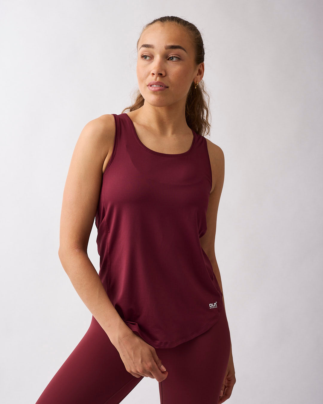 Leya tank Dark red