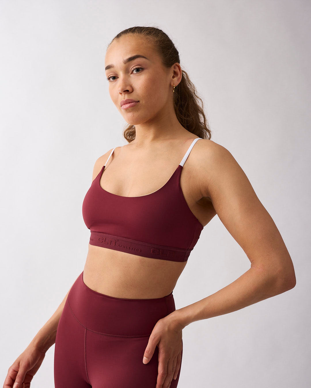 Fuse strappy bra Dark red