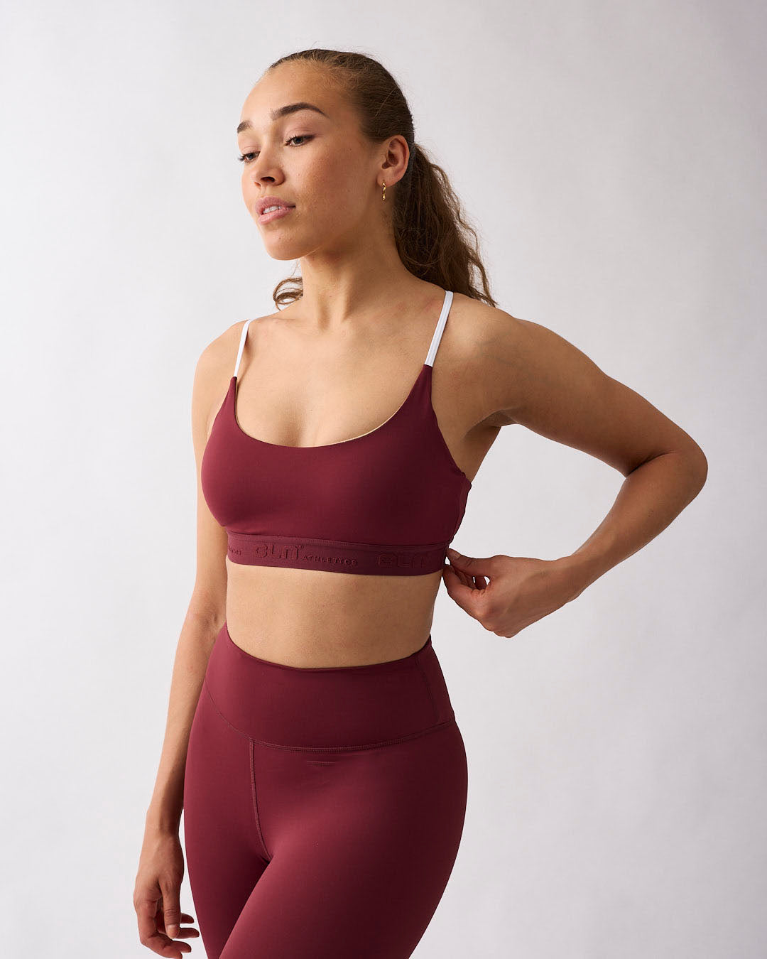 Fuse strappy bra Dark red