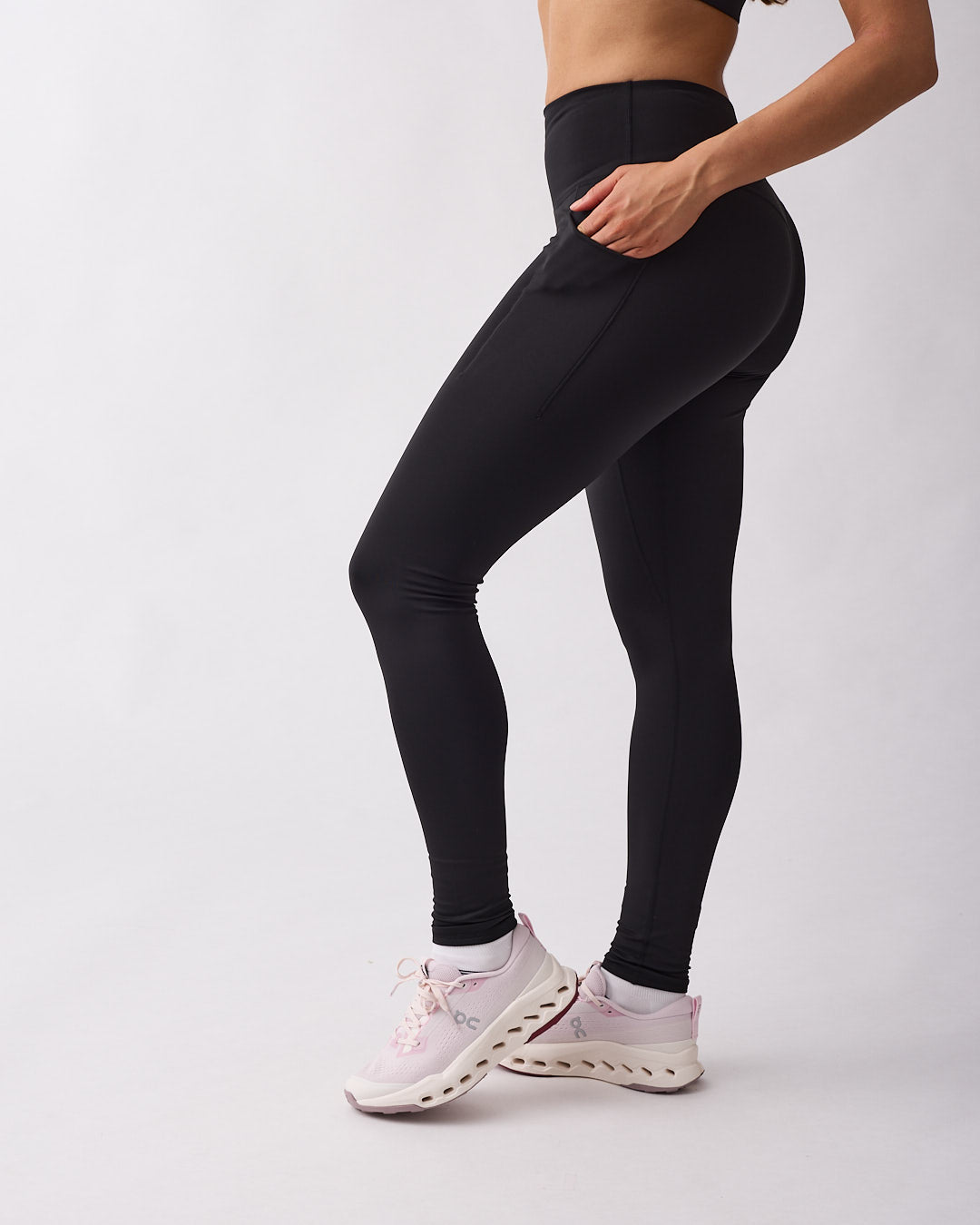 Warm pocket tights 7/8 Black