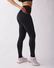 Warm pocket tights Black