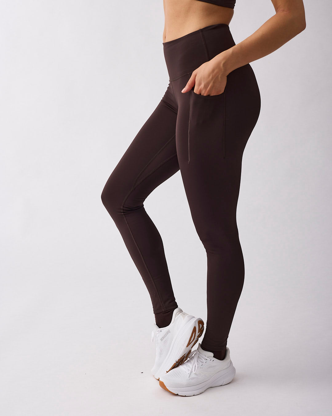 Warm pocket tights Coffee