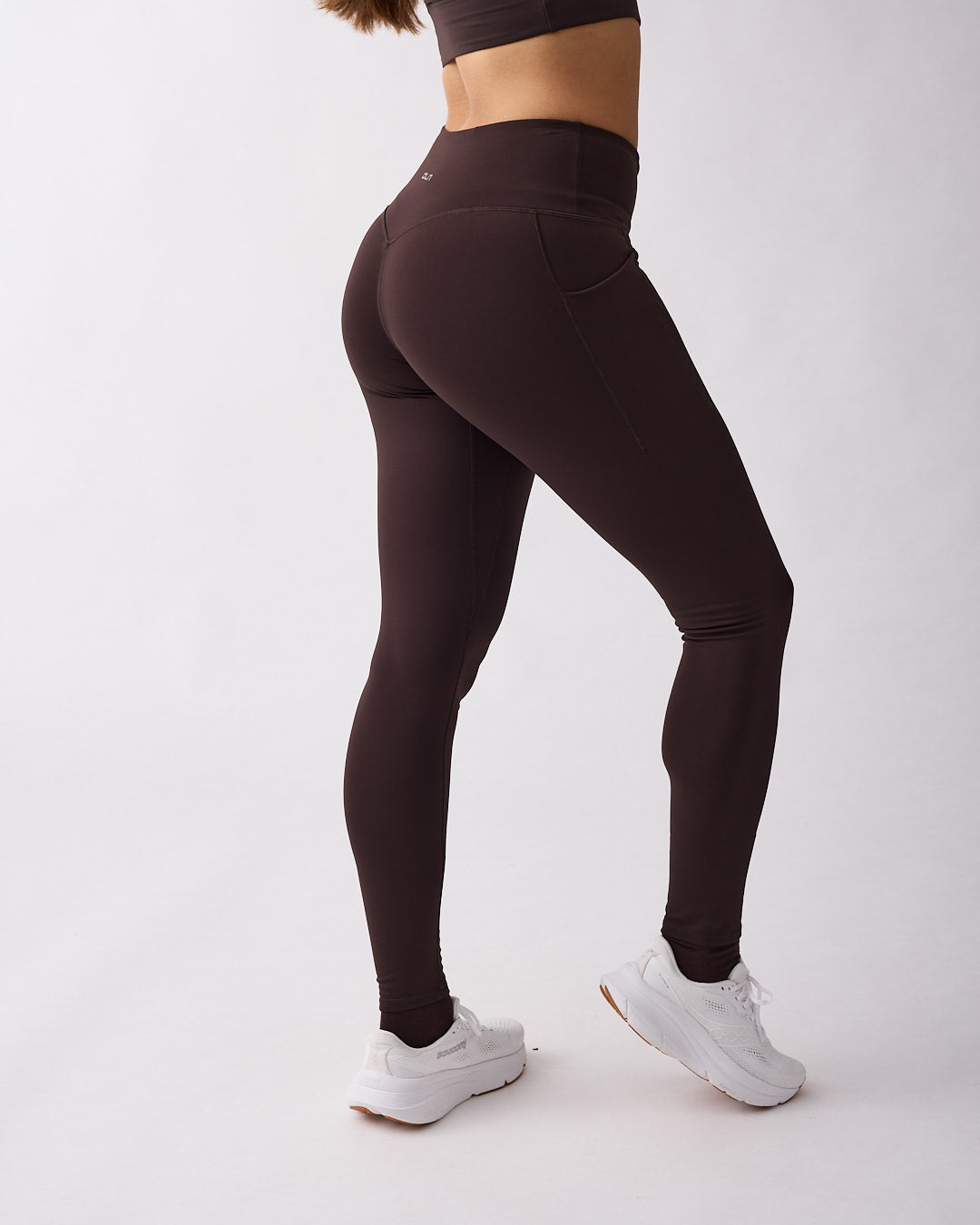 Warm pocket tights 7/8 Coffee
