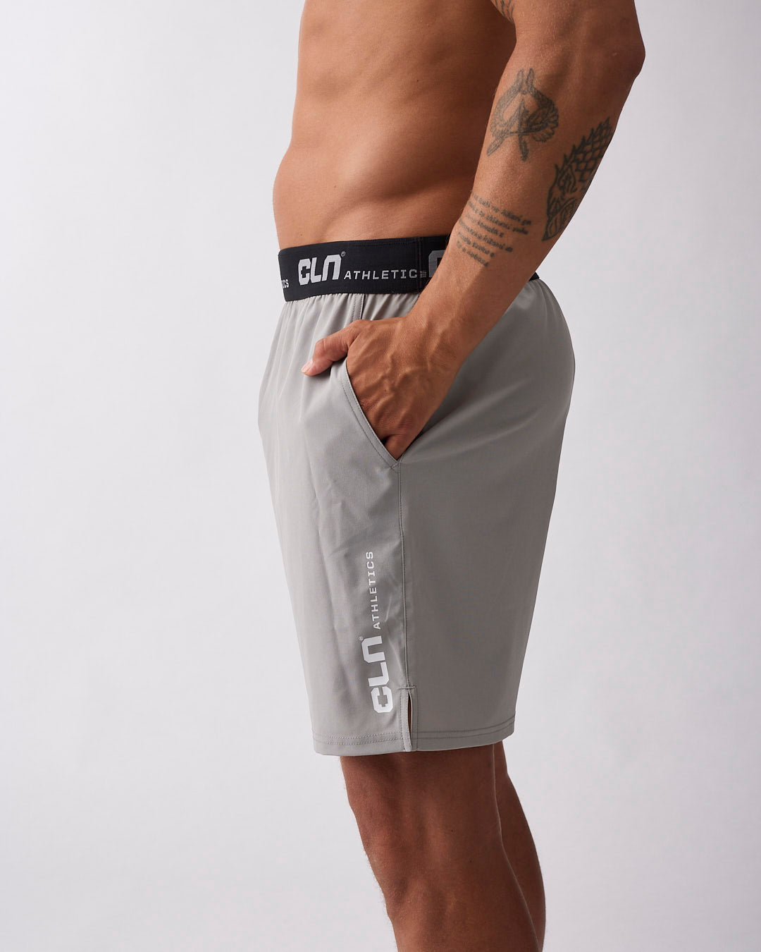 Dino stretch shorts Steel grey