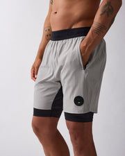 Rep 2 in 1 shorts Steel grey