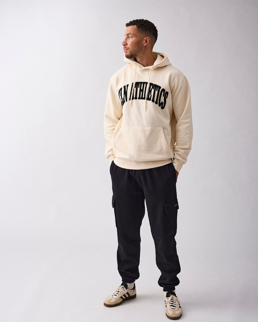 Edge cargo sweat pant Black