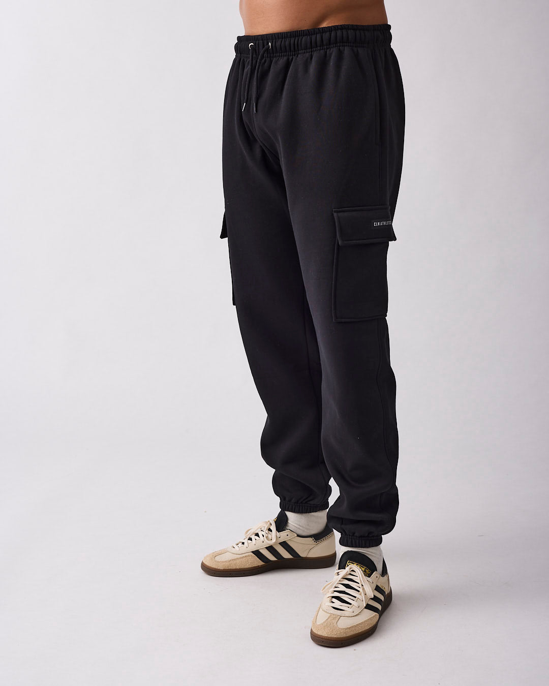 Edge cargo sweat pant Black