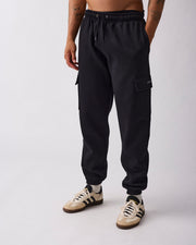 Edge cargo sweat pant Black