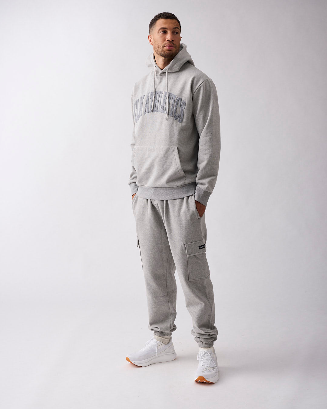 Edge cargo sweat pant Grey melange