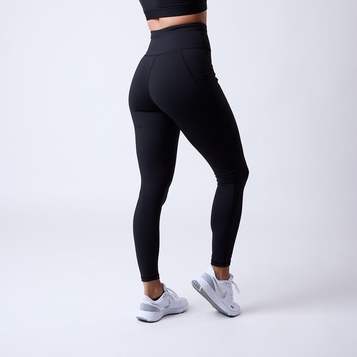 tights dam med fickor