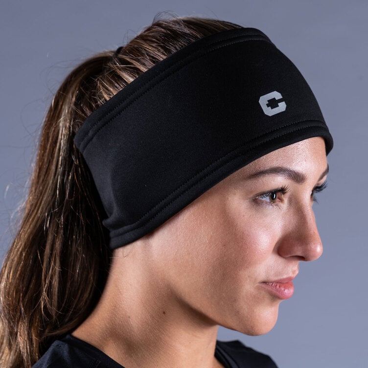 CLN Athletics Pannband för löpning Svart Unisex Stretch headband Black