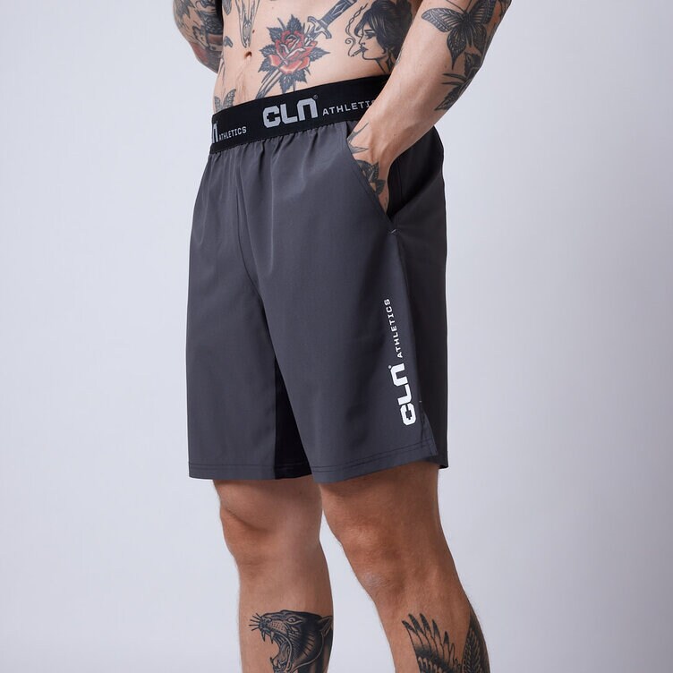 CLN Athletics Shorts träning Grå Herr Dino stretch shorts Dark grey