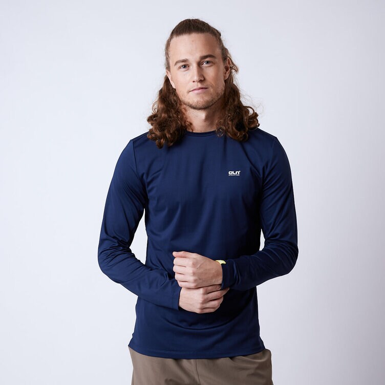 CLN Athletics Tröja träning Blå Herr Dawn longsleeve shirt Dark blue