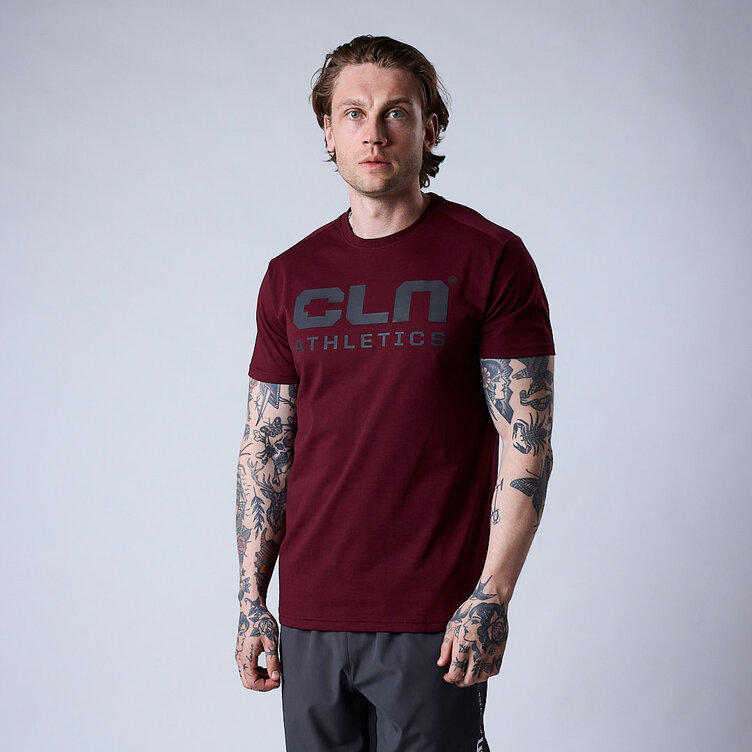 CLN Athletics T-shirt träning Röd Herr Promo t-shirt Dark red