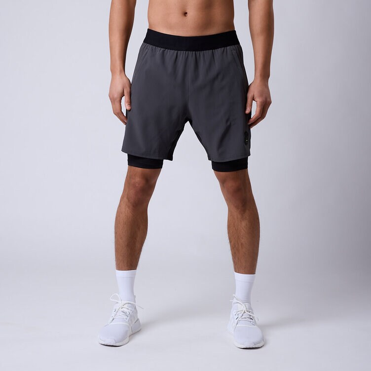 CLN Athletics 2-in-1 shorts träning Grå Herr Rep 2 in 1 shorts Dark grey