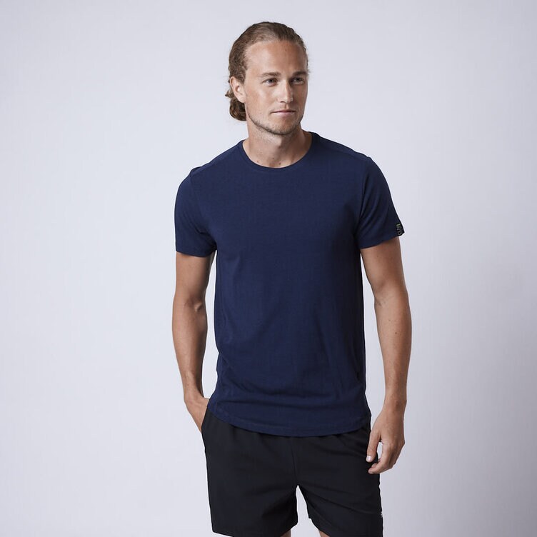 CLN Athletics T-shirt träning Blå Herr Flex bamboo t-shirt Navy