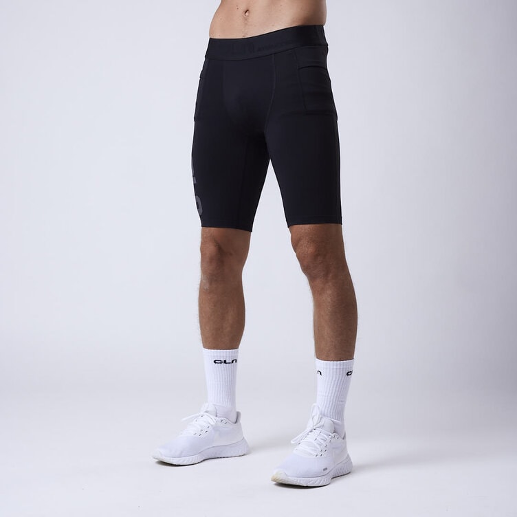 CLN Athletics Kompressions shorts Svart Herr Secure shorts Black
