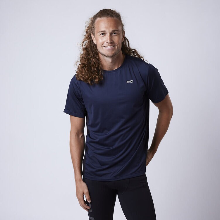 CLN Athletics T-shirt träning Blå Herr Force mesh t-shirt Night blue
