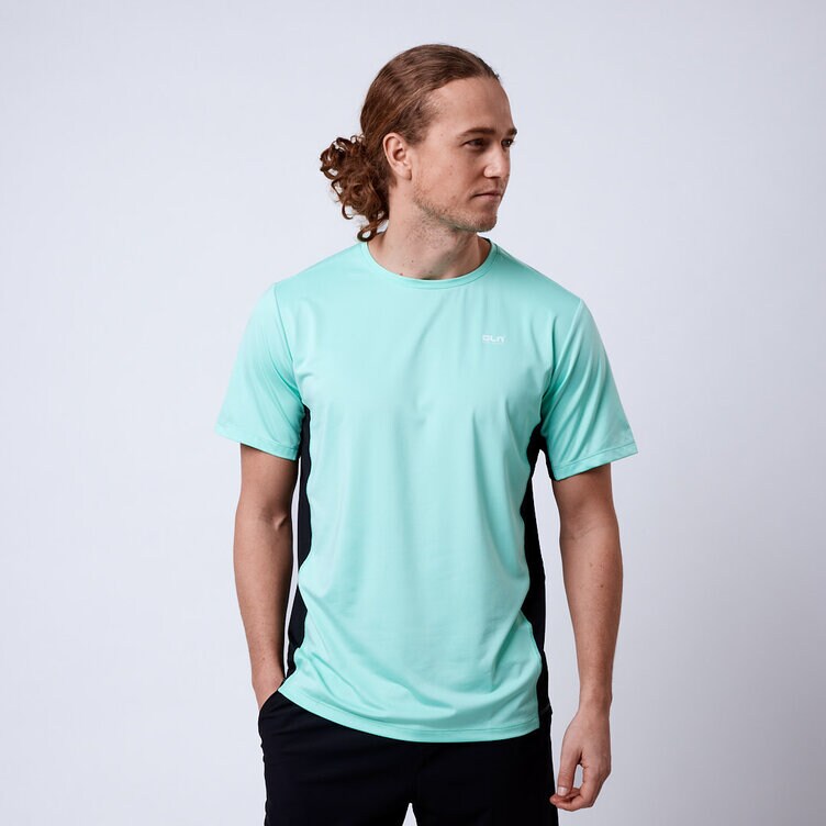 CLN Athletics Tränings t-shirt i funktons material Turkos Herr Force mesh t-shirt Aqua
