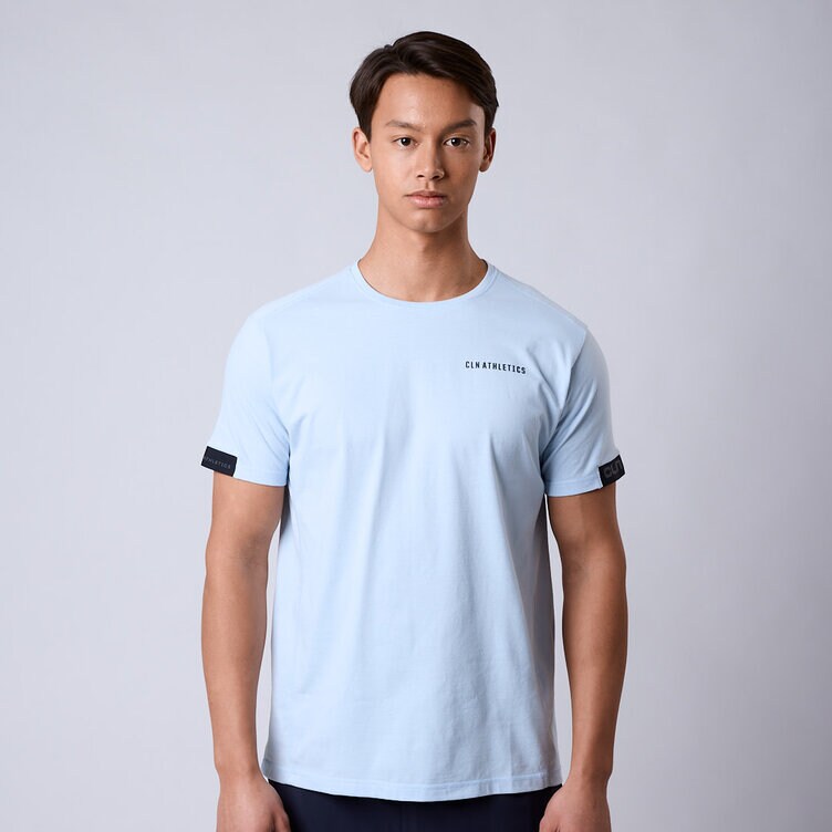 CLN Athletics T-shirt träning Blå Herr Wolf t-shirt Sky blue