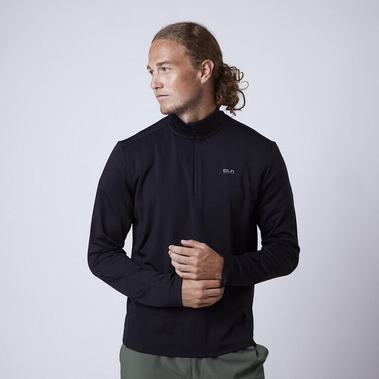 CLN Athletics Tröja träning Svart Herr Ray 1/2 zip Black