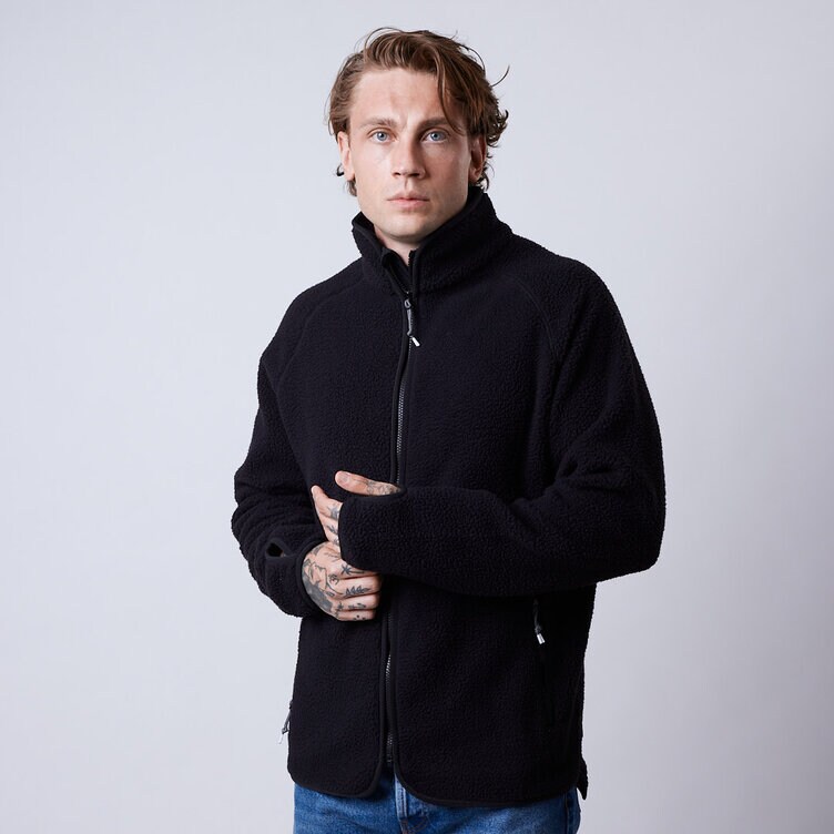 CLN Athletics Fleecejacka Svart Herr Clark fleece jacket Black
