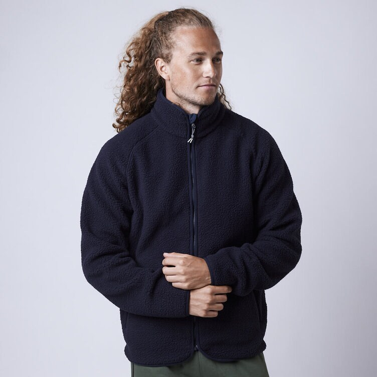 CLN Athletics Fleecejacka Blå Herr Clark fleece jacket Night blue