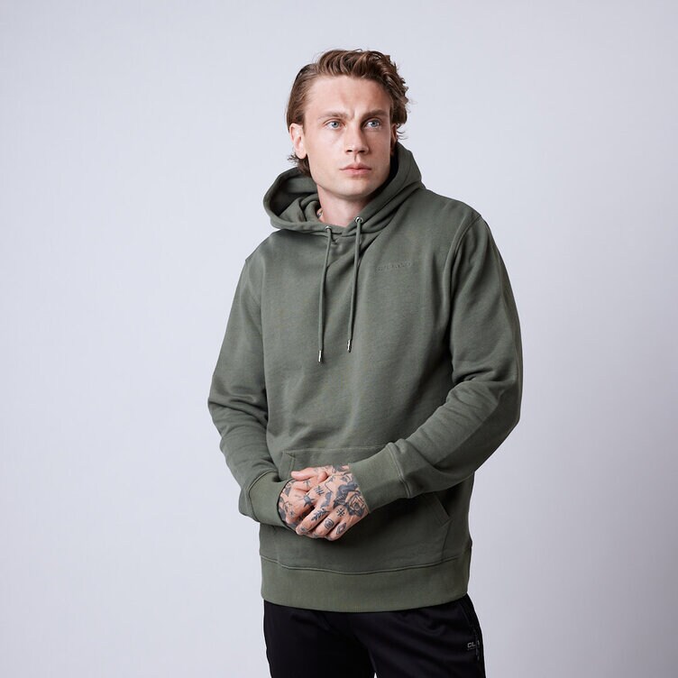 CLN Athletics Hoodie Grön Herr Core hoodie Men Moss green