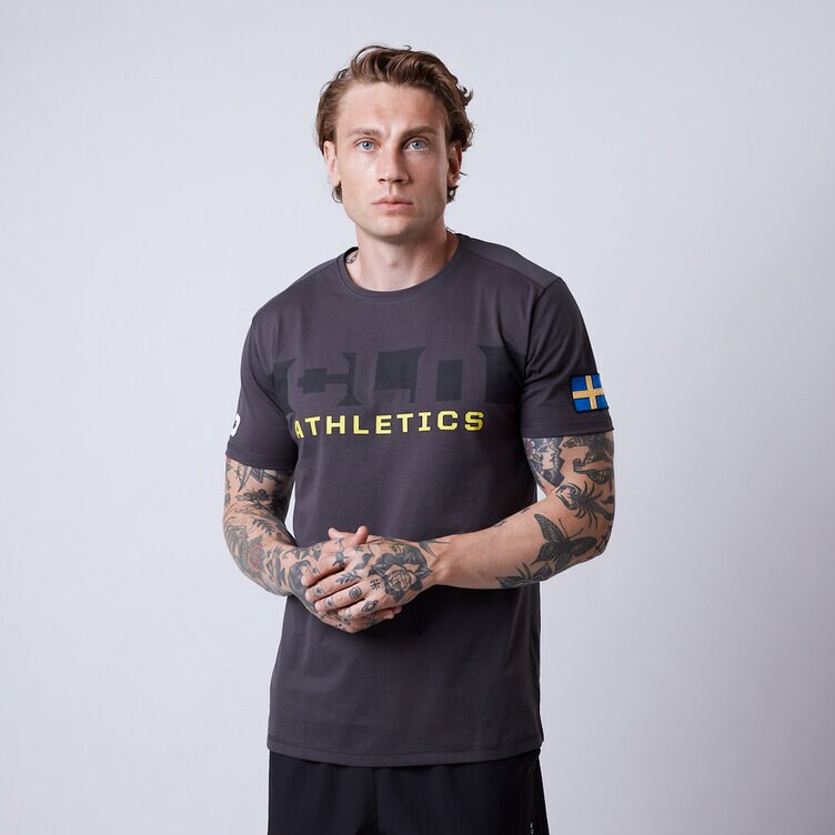 CLN Athletics Tränings t-shirt Grå Herr Haze t-shirt Dark grey