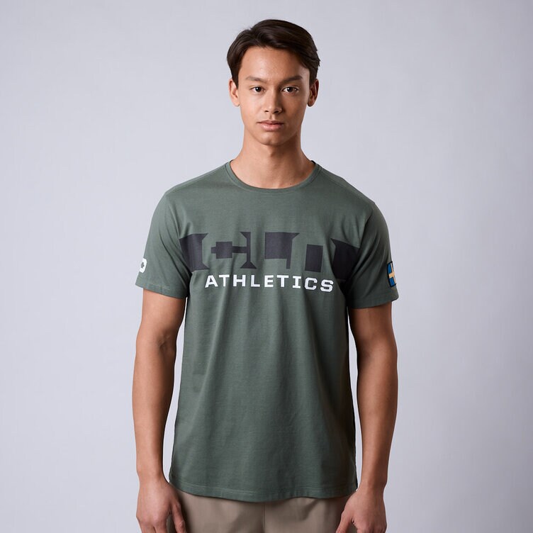 CLN Athletics Tränings t-shirt Grön Herr Haze t-shirt Moss green